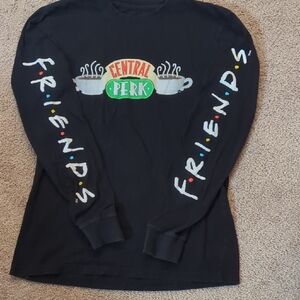 Black Friends Central Perk Long Sleeve Shirt